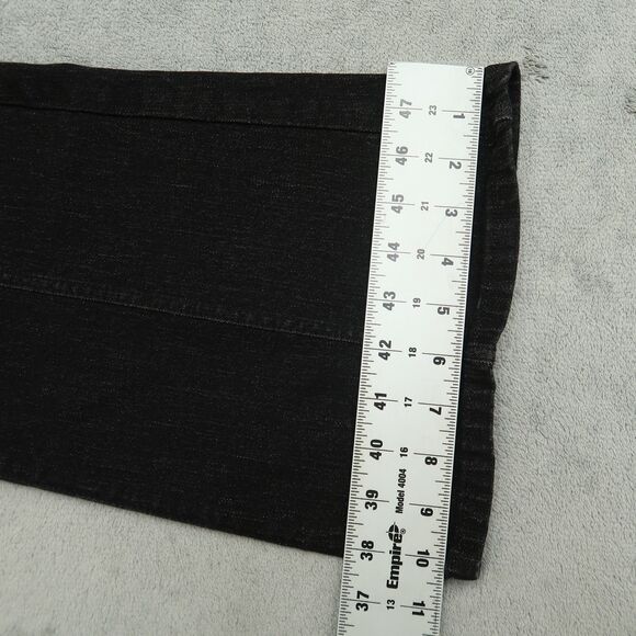 Thread Market  Jeans Junior's Size 13/31 Gray Mid-Rise Flare Denim 30" Inseam - Picture 5 of 16